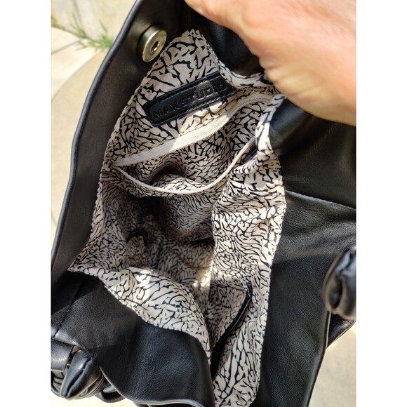 Max Studio Shoulder Bag Slouch Soft Black Hobo Style Purse, Handbag Approx 14X11 - Picture 9 of 11
